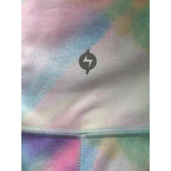 Popflex Tie-Dye Athletic Shorts With Pockets Size 4 Stretchy Polyester/Spandex - Picture 8 of 8